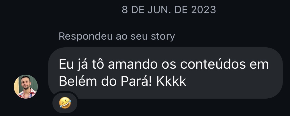Interação real da comunidade com os stories de Marcelo