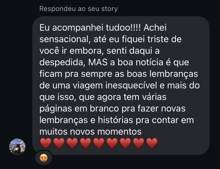 Interação real da comunidade com os stories de Marcelo